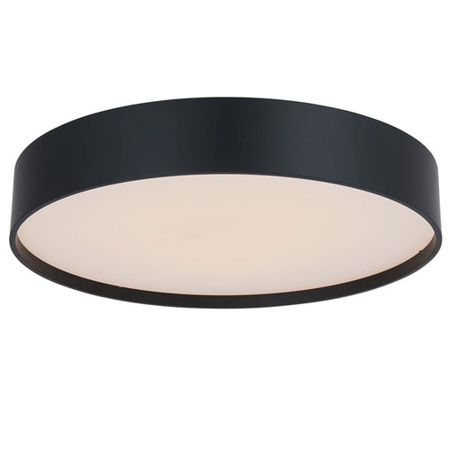 Abra Lighting Snare 1 Light 14" Metal Cylinder/Frost Flush, BK