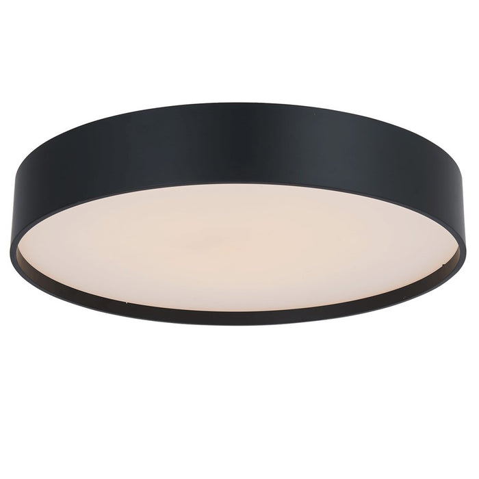 Abra Lighting Snare 1 Light 14" Metal Cylinder/Frost Flush, BK