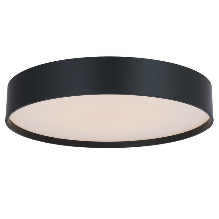 Abra Lighting Snare 1 Light 14" Metal Cylinder/Frost Flush, BK
