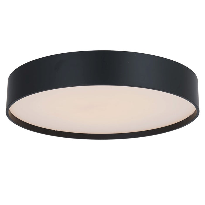 Abra Lighting Snare 1 Light 14" Metal Cylinder/Frost Flush, BK