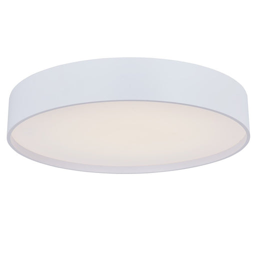 Abra Lighting Snare 1 Light 14" Metal Cylinder/Frost Flush, White