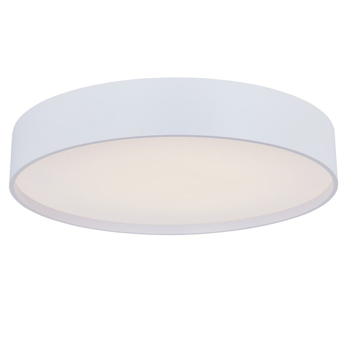 Abra Lighting Snare 1 Light 14" Metal Cylinder/Frost Flush, White