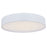 Abra Lighting Snare 1 Light 14" Metal Cylinder/Frost Flush, White