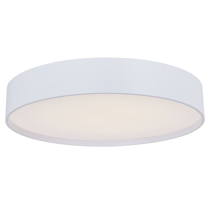 Abra Lighting Snare 1 Light 14" Metal Cylinder/Frost Flush, White