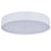 Abra Lighting Snare 1 Light 14" Metal Cylinder/Frost Flush, White
