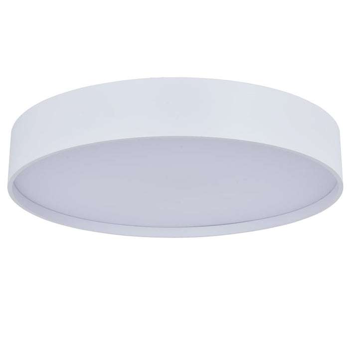 Abra Lighting Snare 1 Light 14" Metal Cylinder/Frost Flush, White