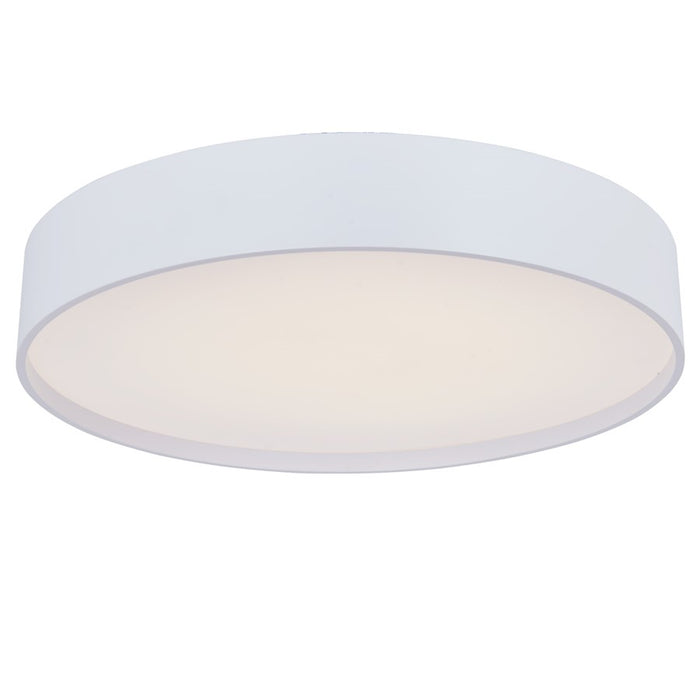 Abra Lighting Snare 1 Light 14" Metal Cylinder/Frost Flush, White