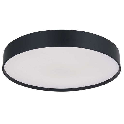 Abra Lighting Snare 1 Light 17" Metal Cylinder/Frost Flush, BK
