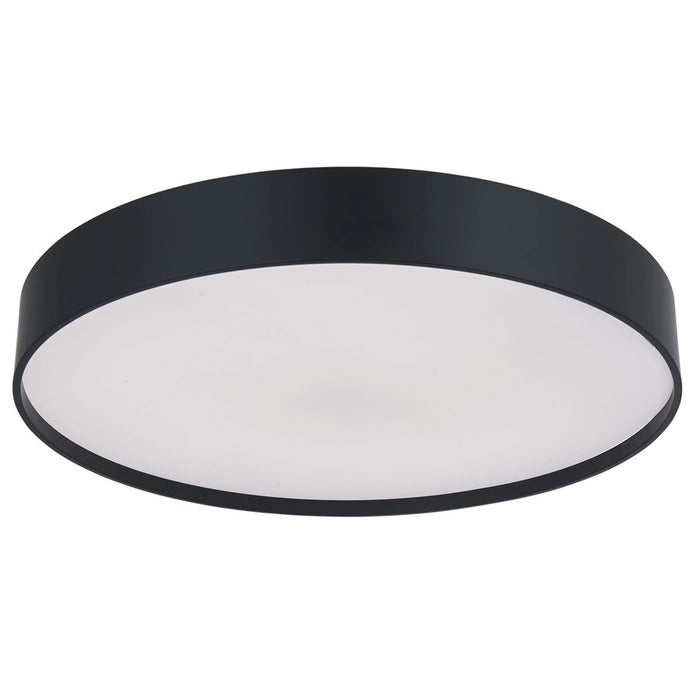 Abra Lighting Snare 1 Light 17" Metal Cylinder/Frost Flush, BK