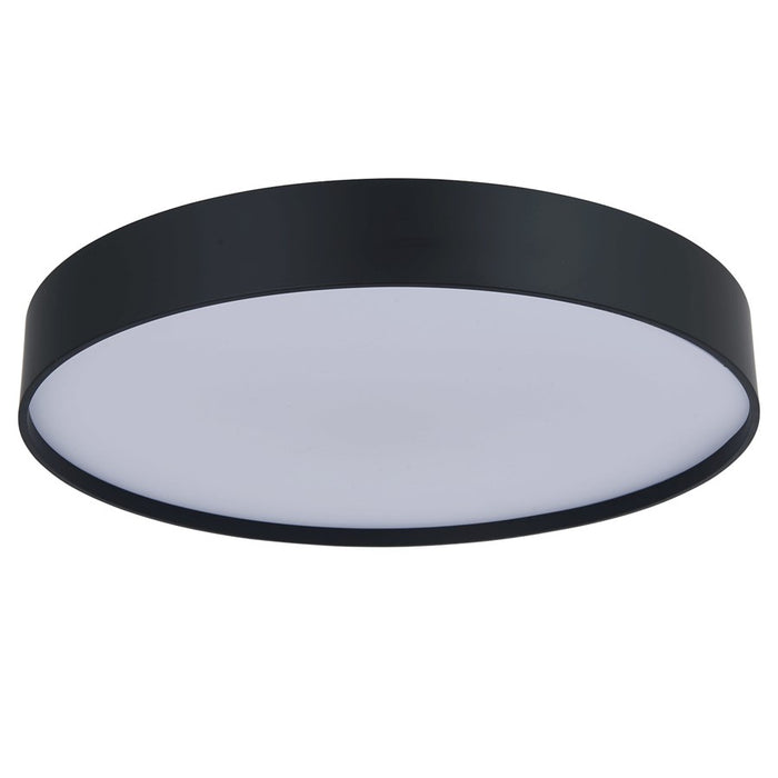 Abra Lighting Snare 1 Light 17" Metal Cylinder/Frost Flush, BK