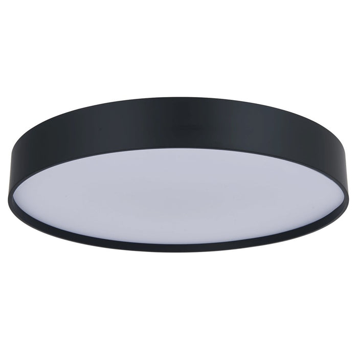 Abra Lighting Snare 1 Light 17" Metal Cylinder/Frost Flush, BK