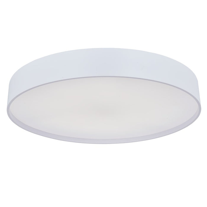 Abra Lighting Snare 1 Light 17" Metal Cylinder/Frost Flush, White