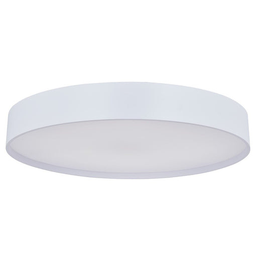 Abra Lighting Snare 1 Light 17" Metal Cylinder/Frost Flush, White