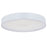 Abra Lighting Snare 1 Light 17" Metal Cylinder/Frost Flush, White