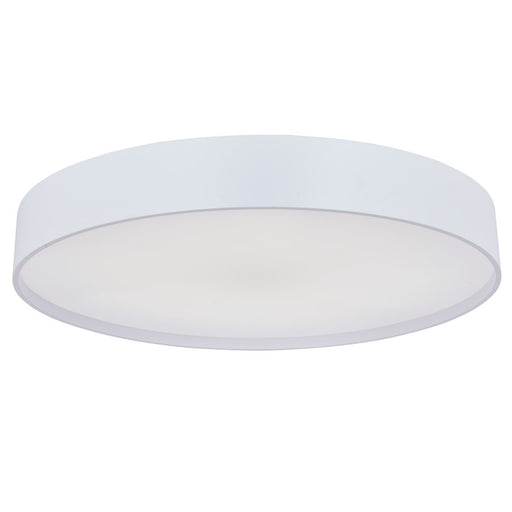 Abra Lighting Snare 1 Light 17" Metal Cylinder/Frost Flush, White