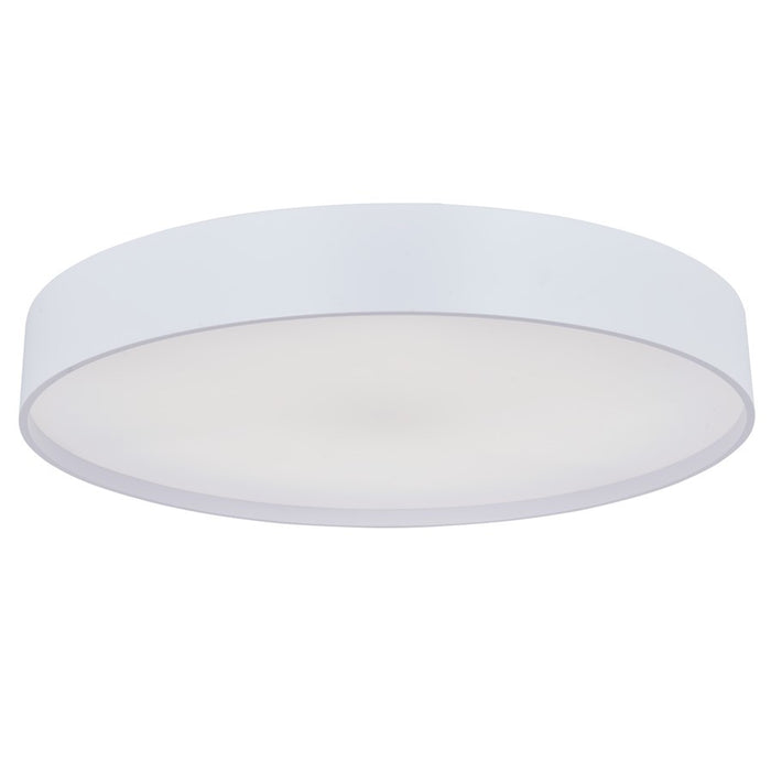 Abra Lighting Snare 1 Light 17" Metal Cylinder/Frost Flush, White
