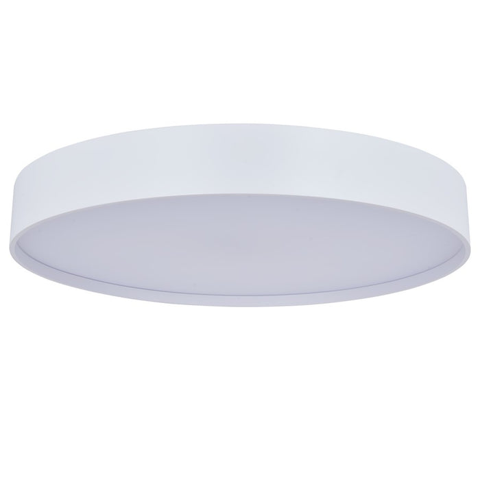 Abra Lighting Snare 1 Light 17" Metal Cylinder/Frost Flush, White