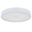 Abra Lighting Snare 1 Light 17" Metal Cylinder/Frost Flush, White