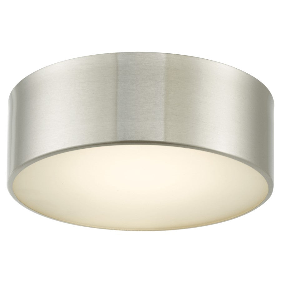 Abra Lighting Bongo 10" Metal Cylinder/Frost Flush, Nickel