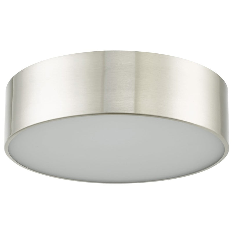 Abra Lighting Bongo 12" Metal Cylinder/Frost Flush, Nickel