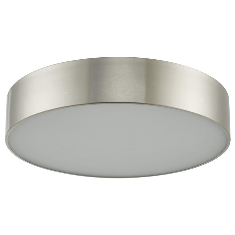 Abra Lighting Bongo 16" Metal Cylinder/Frost Flush, Nickel