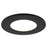 Abra Lighting Button 1 Light 4.5" Slim Disc Flushmount, Black