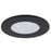 Abra Lighting Button 1 Light 4.5" Slim Disc Flushmount, Black