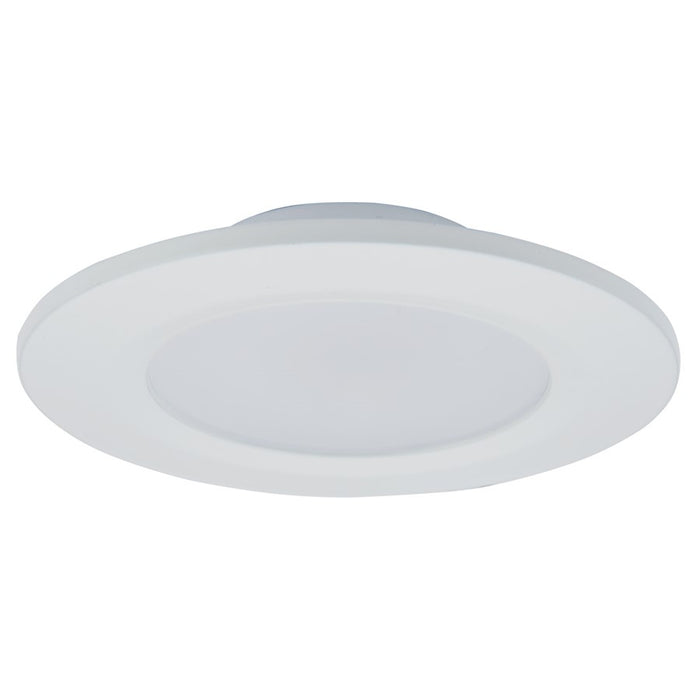 Abra Lighting Button 1 Light 4.5" Slim Disc Flushmount, White
