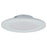 Abra Lighting Button 1 Light 4.5" Slim Disc Flushmount, White
