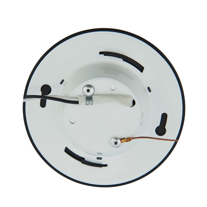 Abra Lighting Button 1 Light 4.5" Slim Disc Flushmount, White