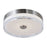 Abra Lighting Iris 1 Light 3CCT 12" Low Profile Flushmount, Nickel