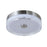 Abra Lighting Iris 1 Light 3CCT 12" Low Profile Flushmount, Nickel