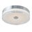 Abra Lighting Iris 1 Light 3CCT 12" Low Profile Flushmount, Chrome