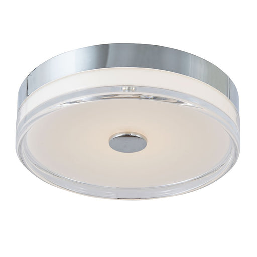 Abra Lighting Iris 1 Light 3CCT 12" Low Profile Flushmount, Chrome