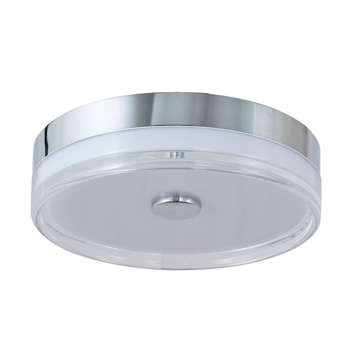 Abra Lighting Iris 1 Light 3CCT 12" Low Profile Flushmount, Chrome