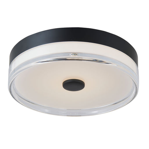 Abra Lighting Iris 1 Light 3CCT 12" Low Profile Flushmount, Black