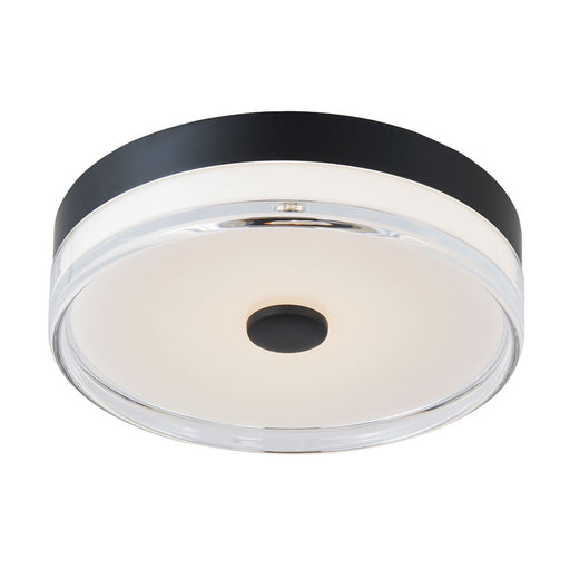 Abra Lighting Iris 1 Light 3CCT 12" Low Profile Flushmount, Black