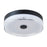 Abra Lighting Iris 1 Light 3CCT 12" Low Profile Flushmount, Black