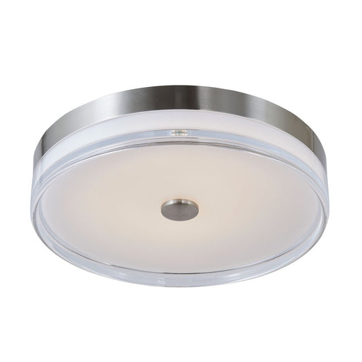 Abra Lighting Iris 1 Light 3CCT 16" Low Profile Flushmount, Nickel