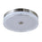 Abra Lighting Iris 1 Light 3CCT 16" Low Profile Flushmount, Nickel