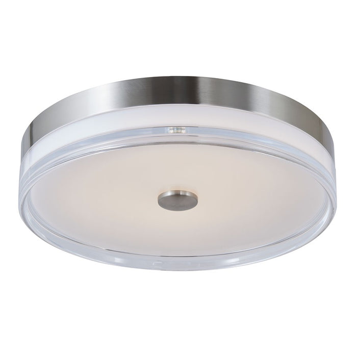 Abra Lighting Iris 1 Light 3CCT 16" Low Profile Flushmount, Nickel