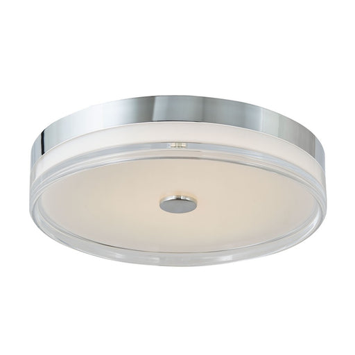 Abra Lighting Iris 1Lt 3CCT 16" Low Profile Flushmount, Chrome - 30041FM-CH-IRIS