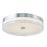 Abra Lighting Iris 1 Light 3CCT 16" Low Profile Flushmount, Chrome
