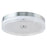 Abra Lighting Iris 1 Light 3CCT 16" Low Profile Flushmount, Chrome