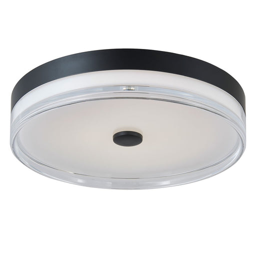 Abra Lighting Iris 1 Light 3CCT 16" Low Profile Flushmount, Black