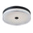 Abra Lighting Iris 1 Light 3CCT 16" Low Profile Flushmount, Black