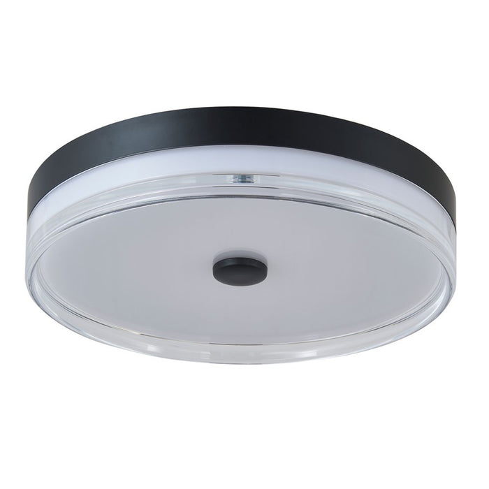 Abra Lighting Iris 1 Light 3CCT 16" Low Profile Flushmount, Black