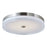Abra Lighting Iris 1Lt 3CCT 20" Low Profile Flushmount, Nickel - 30042FM-BN-IRIS