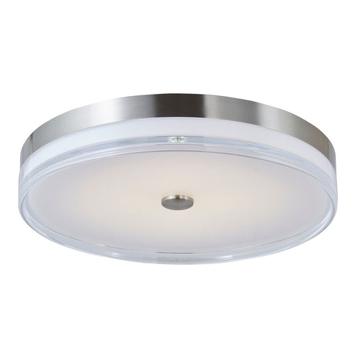 Abra Lighting Iris 1 Light 3CCT 20" Low Profile Flushmount, Nickel