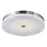 Abra Lighting Iris 1 Light 3CCT 20" Low Profile Flushmount, Nickel
